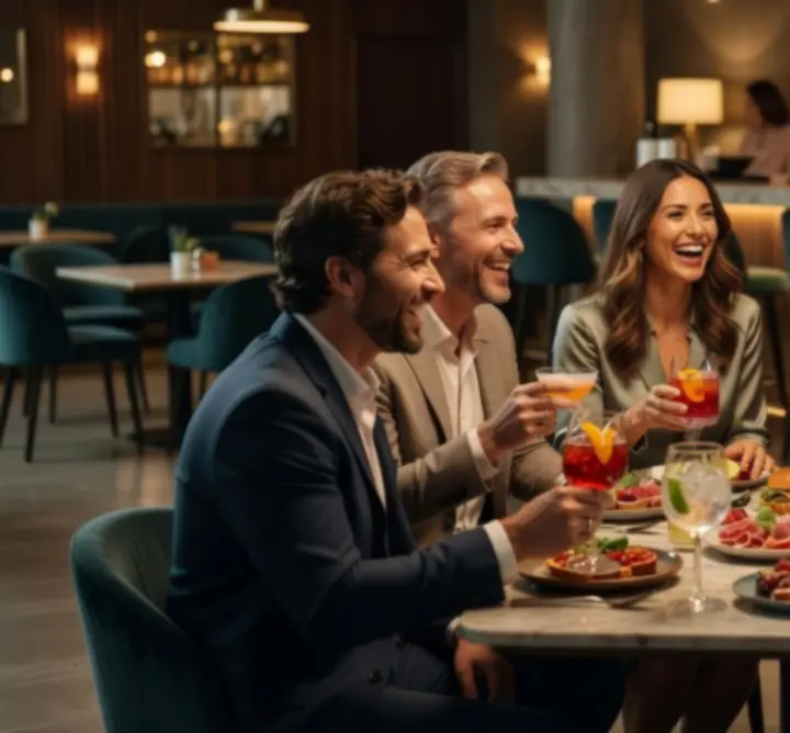 Vendégek nevetnek és jól érzik magukat a K.T.Rban