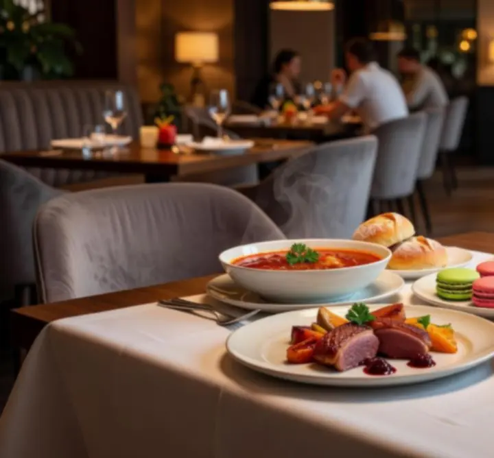 Heti menüajánlatok és éttermi különlegességek tálalva