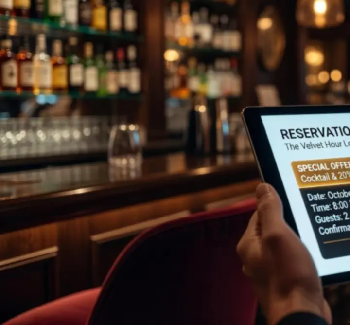 Online foglaláshoz kapcsolódó különleges akciók illusztrációja