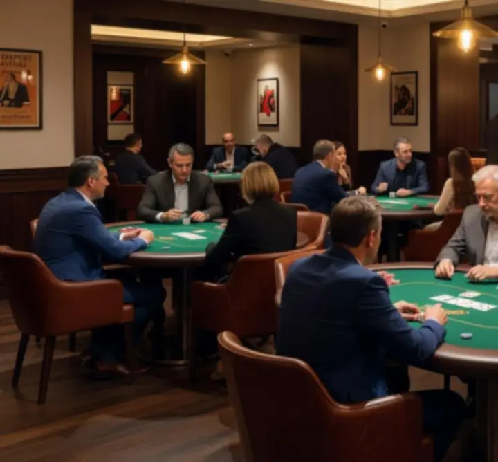 Modern, hangulatos póker lounge belső tér a K.T.Rban