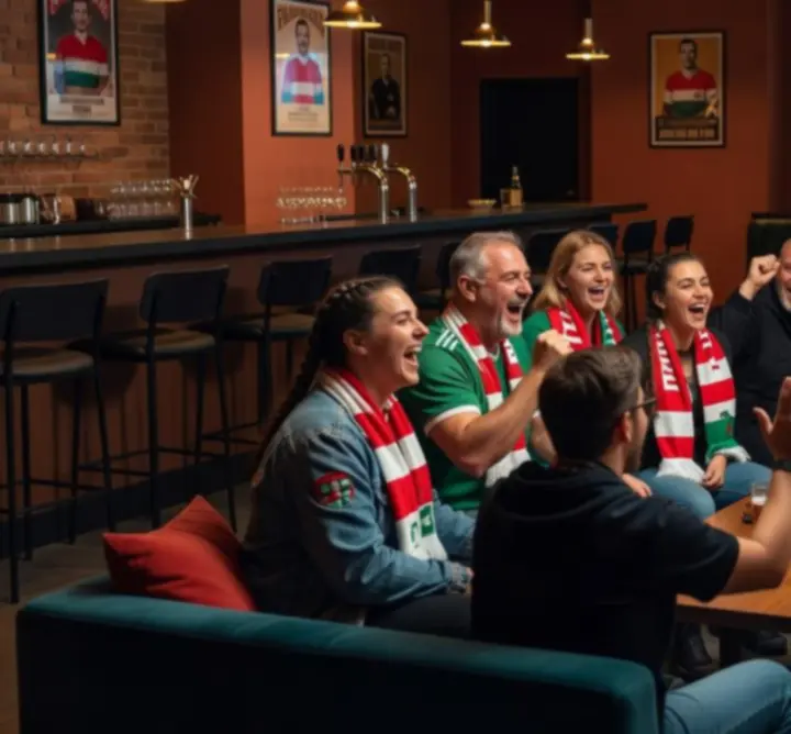 Szurkoló sportrajongók a K.T.Rban